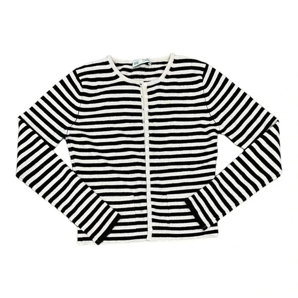 Iris von Arnim Brown Pink Striped Cashmere Cardigan S - Picture 1 of 5